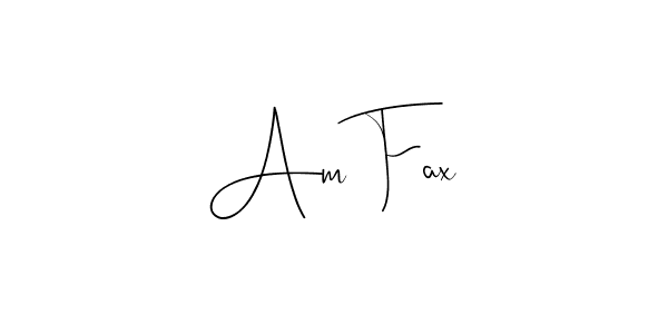 Create a beautiful signature design for name Am Fax. With this signature (Andilay-7BmLP) fonts, you can make a handwritten signature for free. Am Fax signature style 4 images and pictures png