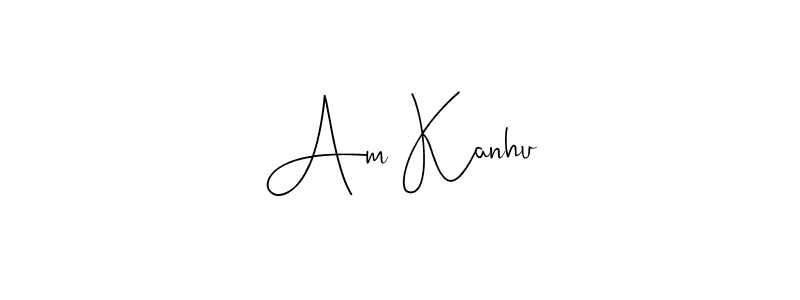 You should practise on your own different ways (Andilay-7BmLP) to write your name (Am Kanhu) in signature. don't let someone else do it for you. Am Kanhu signature style 4 images and pictures png