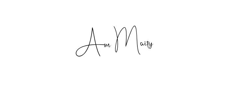 Create a beautiful signature design for name Am Maity. With this signature (Andilay-7BmLP) fonts, you can make a handwritten signature for free. Am Maity signature style 4 images and pictures png