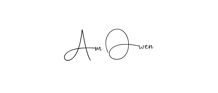 Similarly Andilay-7BmLP is the best handwritten signature design. Signature creator online .You can use it as an online autograph creator for name Am Owen. Am Owen signature style 4 images and pictures png