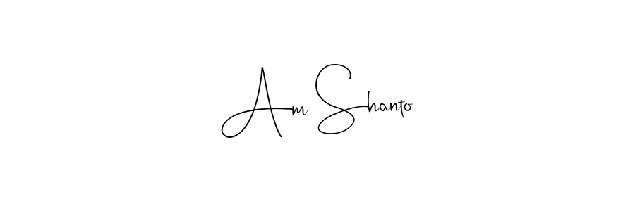 Once you've used our free online signature maker to create your best signature Andilay-7BmLP style, it's time to enjoy all of the benefits that Am Shanto name signing documents. Am Shanto signature style 4 images and pictures png