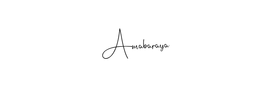 Design your own signature with our free online signature maker. With this signature software, you can create a handwritten (Andilay-7BmLP) signature for name Amabaraya. Amabaraya signature style 4 images and pictures png