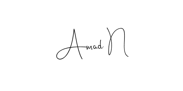 Best and Professional Signature Style for Amad N. Andilay-7BmLP Best Signature Style Collection. Amad N signature style 4 images and pictures png