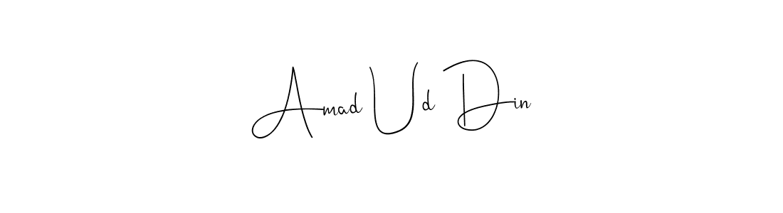 Make a beautiful signature design for name Amad Ud Din. Use this online signature maker to create a handwritten signature for free. Amad Ud Din signature style 4 images and pictures png