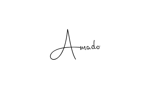 if you are searching for the best signature style for your name Amado. so please give up your signature search. here we have designed multiple signature styles  using Andilay-7BmLP. Amado signature style 4 images and pictures png