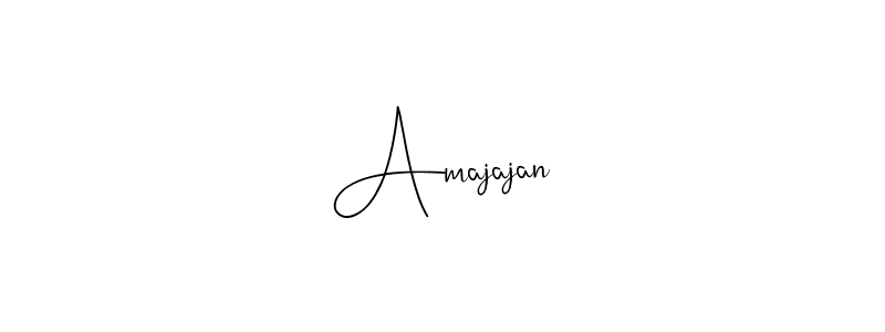 Use a signature maker to create a handwritten signature online. With this signature software, you can design (Andilay-7BmLP) your own signature for name Amajajan. Amajajan signature style 4 images and pictures png