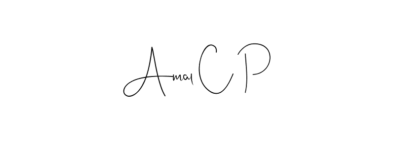 if you are searching for the best signature style for your name Amal C P. so please give up your signature search. here we have designed multiple signature styles  using Andilay-7BmLP. Amal C P signature style 4 images and pictures png