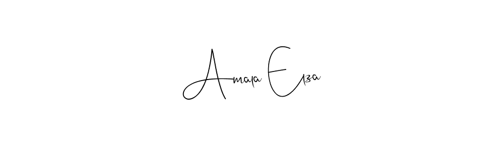Amala Elza stylish signature style. Best Handwritten Sign (Andilay-7BmLP) for my name. Handwritten Signature Collection Ideas for my name Amala Elza. Amala Elza signature style 4 images and pictures png