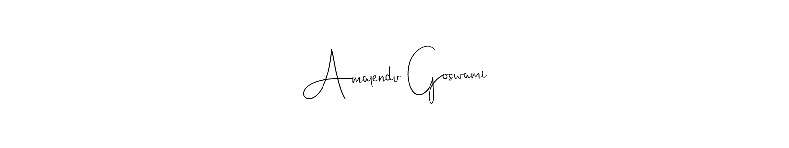 Also we have Amalendu Goswami name is the best signature style. Create professional handwritten signature collection using Andilay-7BmLP autograph style. Amalendu Goswami signature style 4 images and pictures png