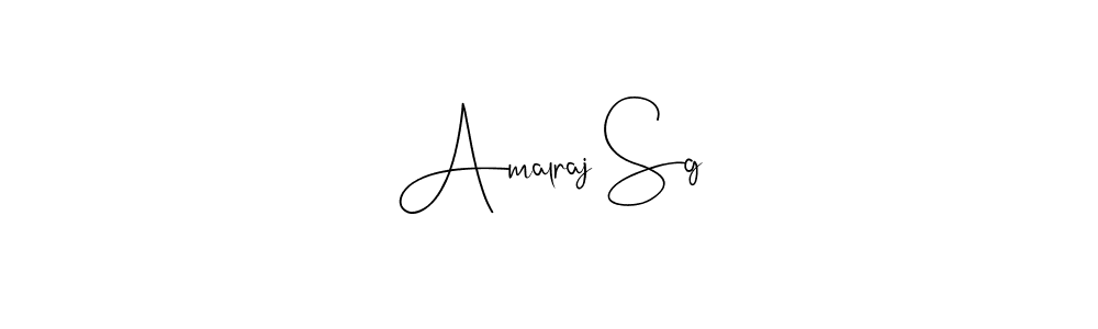Use a signature maker to create a handwritten signature online. With this signature software, you can design (Andilay-7BmLP) your own signature for name Amalraj Sg. Amalraj Sg signature style 4 images and pictures png