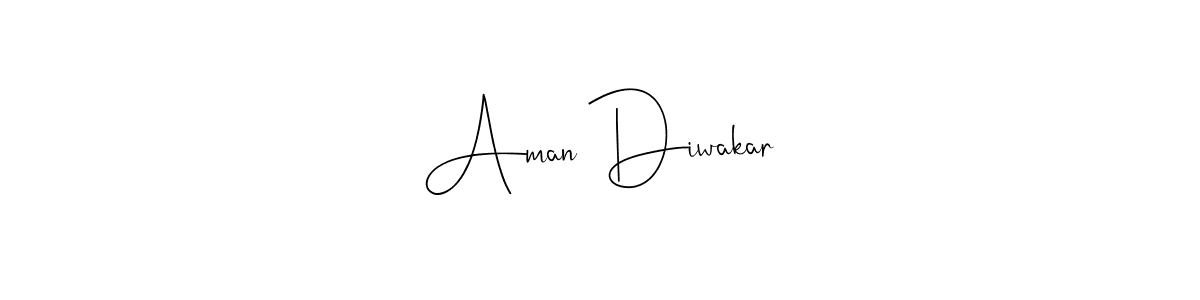 Also we have Aman Diwakar name is the best signature style. Create professional handwritten signature collection using Andilay-7BmLP autograph style. Aman Diwakar signature style 4 images and pictures png