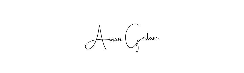 Here are the top 10 professional signature styles for the name Aman Gedam. These are the best autograph styles you can use for your name. Aman Gedam signature style 4 images and pictures png