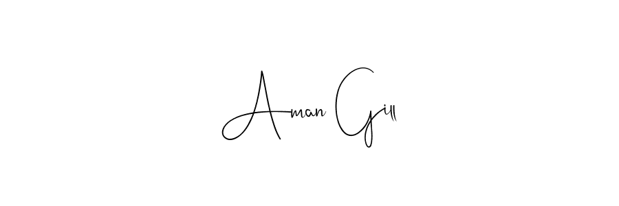 You should practise on your own different ways (Andilay-7BmLP) to write your name (Aman Gill) in signature. don't let someone else do it for you. Aman Gill signature style 4 images and pictures png