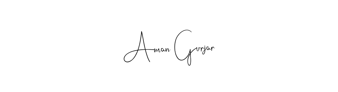 How to make Aman Gurjar signature? Andilay-7BmLP is a professional autograph style. Create handwritten signature for Aman Gurjar name. Aman Gurjar signature style 4 images and pictures png