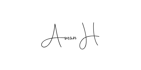 Once you've used our free online signature maker to create your best signature Andilay-7BmLP style, it's time to enjoy all of the benefits that Aman H name signing documents. Aman H signature style 4 images and pictures png