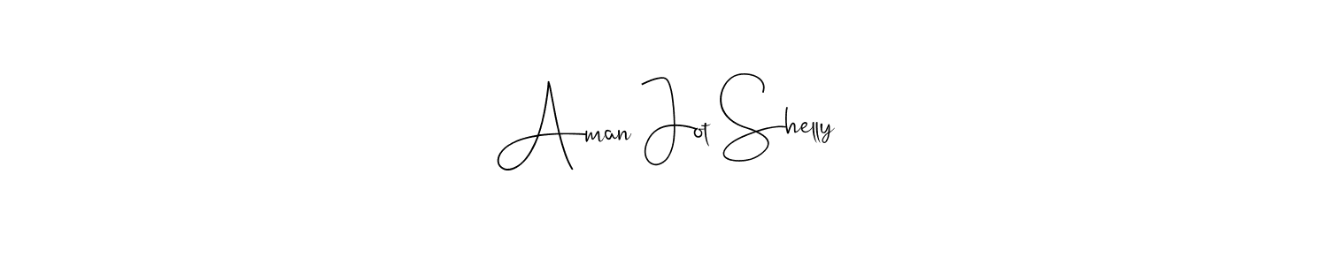 You should practise on your own different ways (Andilay-7BmLP) to write your name (Aman Jot Shelly) in signature. don't let someone else do it for you. Aman Jot Shelly signature style 4 images and pictures png