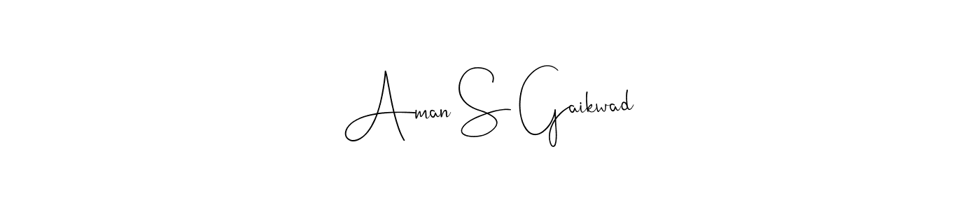 Once you've used our free online signature maker to create your best signature Andilay-7BmLP style, it's time to enjoy all of the benefits that Aman S Gaikwad name signing documents. Aman S Gaikwad signature style 4 images and pictures png