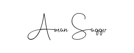 Enhance your business communications with Aman Saggu signature in Andilay-7BmLP lettering. Clean, modern, and universally compatible. Aman Saggu signature style 4 images and pictures png