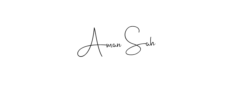 The best way (Andilay-7BmLP) to make a short signature is to pick only two or three words in your name. The name Aman Sah include a total of six letters. For converting this name. Aman Sah signature style 4 images and pictures png
