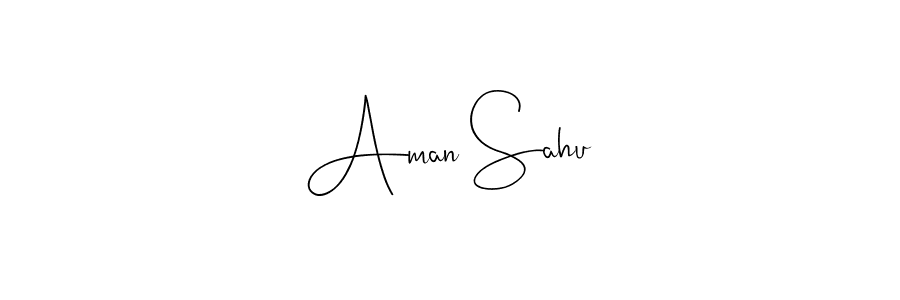 Create a beautiful signature design for name Aman Sahu. With this signature (Andilay-7BmLP) fonts, you can make a handwritten signature for free. Aman Sahu signature style 4 images and pictures png