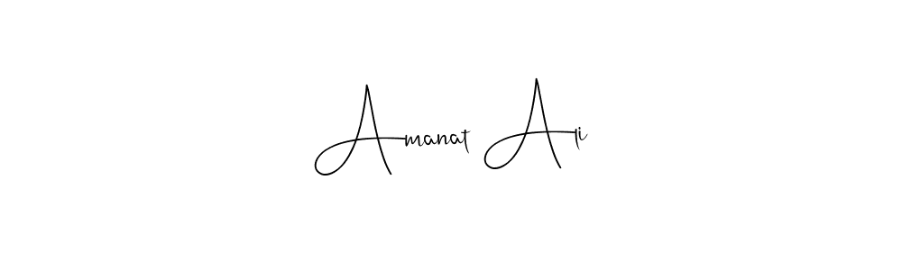 Design your own signature with our free online signature maker. With this signature software, you can create a handwritten (Andilay-7BmLP) signature for name Amanat Ali. Amanat Ali signature style 4 images and pictures png