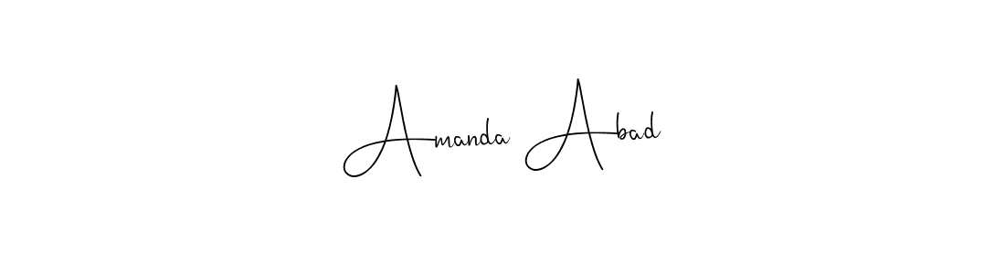 The best way (Andilay-7BmLP) to make a short signature is to pick only two or three words in your name. The name Amanda Abad include a total of six letters. For converting this name. Amanda Abad signature style 4 images and pictures png