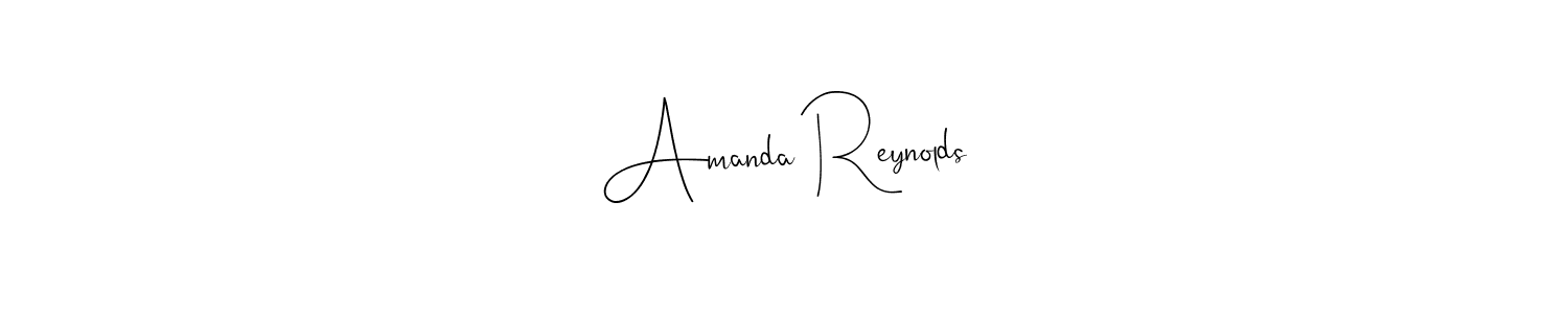 Make a beautiful signature design for name Amanda Reynolds. With this signature (Andilay-7BmLP) style, you can create a handwritten signature for free. Amanda Reynolds signature style 4 images and pictures png