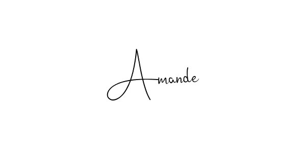 Make a beautiful signature design for name Amande. Use this online signature maker to create a handwritten signature for free. Amande signature style 4 images and pictures png