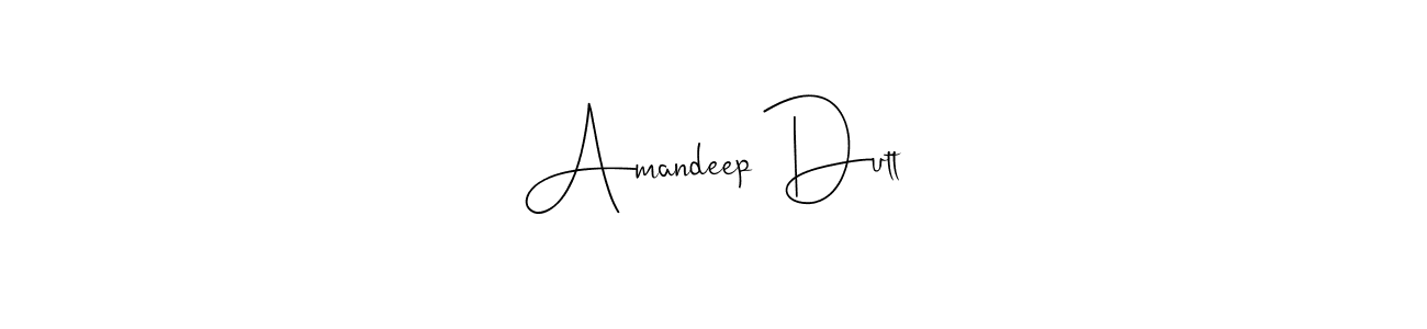 Create a beautiful signature design for name Amandeep Dutt. With this signature (Andilay-7BmLP) fonts, you can make a handwritten signature for free. Amandeep Dutt signature style 4 images and pictures png