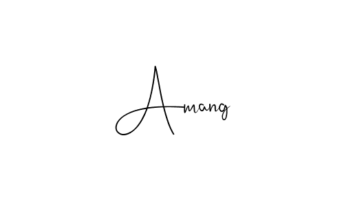 Make a beautiful signature design for name Amang. With this signature (Andilay-7BmLP) style, you can create a handwritten signature for free. Amang signature style 4 images and pictures png