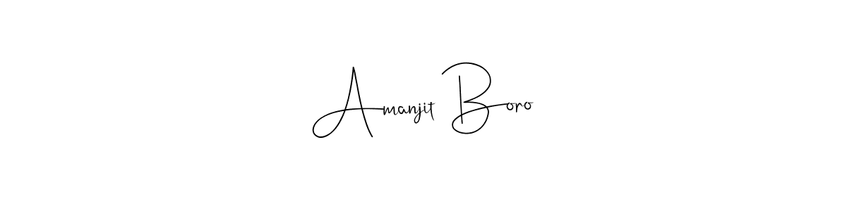 Make a beautiful signature design for name Amanjit Boro. With this signature (Andilay-7BmLP) style, you can create a handwritten signature for free. Amanjit Boro signature style 4 images and pictures png