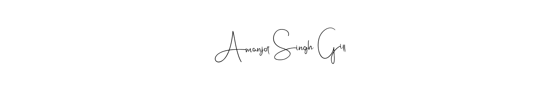 Andilay-7BmLP is a professional signature style that is perfect for those who want to add a touch of class to their signature. It is also a great choice for those who want to make their signature more unique. Get Amanjot Singh Gill name to fancy signature for free. Amanjot Singh Gill signature style 4 images and pictures png