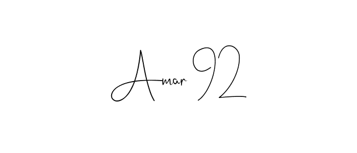 How to make Amar 92 signature? Andilay-7BmLP is a professional autograph style. Create handwritten signature for Amar 92 name. Amar 92 signature style 4 images and pictures png