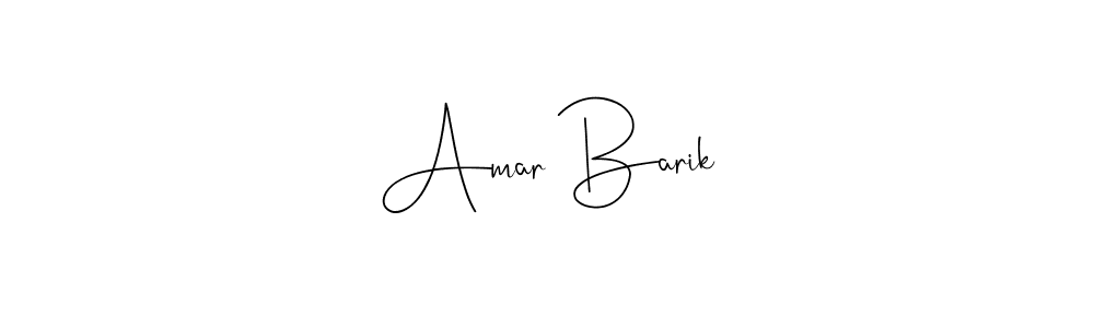How to make Amar Barik signature? Andilay-7BmLP is a professional autograph style. Create handwritten signature for Amar Barik name. Amar Barik signature style 4 images and pictures png