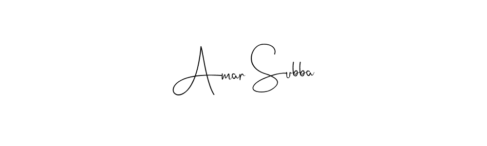 Make a beautiful signature design for name Amar Subba. With this signature (Andilay-7BmLP) style, you can create a handwritten signature for free. Amar Subba signature style 4 images and pictures png