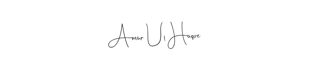 You can use this online signature creator to create a handwritten signature for the name Amar Ul Haque. This is the best online autograph maker. Amar Ul Haque signature style 4 images and pictures png