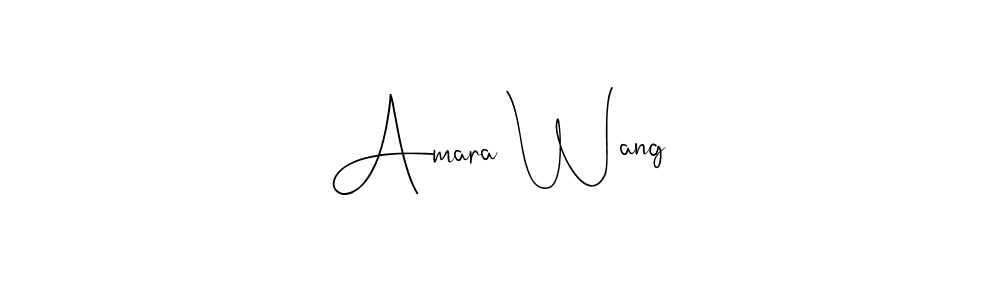 if you are searching for the best signature style for your name Amara Wang. so please give up your signature search. here we have designed multiple signature styles  using Andilay-7BmLP. Amara Wang signature style 4 images and pictures png