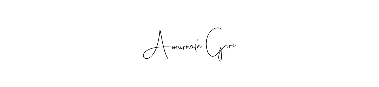 How to make Amarnath Giri name signature. Use Andilay-7BmLP style for creating short signs online. This is the latest handwritten sign. Amarnath Giri signature style 4 images and pictures png