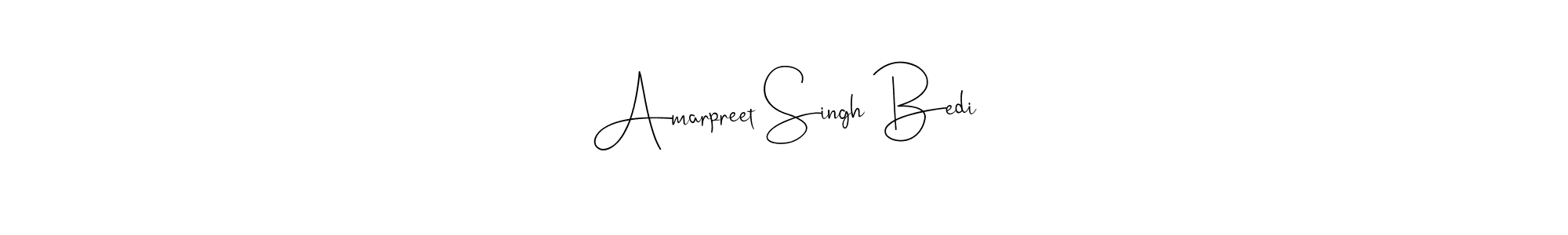 Use a signature maker to create a handwritten signature online. With this signature software, you can design (Andilay-7BmLP) your own signature for name Amarpreet Singh Bedi. Amarpreet Singh Bedi signature style 4 images and pictures png