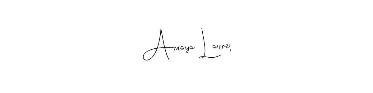 You can use this online signature creator to create a handwritten signature for the name Amaya Laurel. This is the best online autograph maker. Amaya Laurel signature style 4 images and pictures png