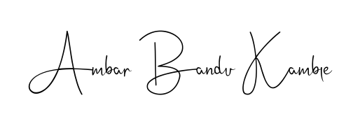 Explore multiple handwriting variations for Ambar Bandu Kamble including this stunning Andilay-7BmLP design. Free to use across all platforms. Ambar Bandu Kamble signature style 4 images and pictures png