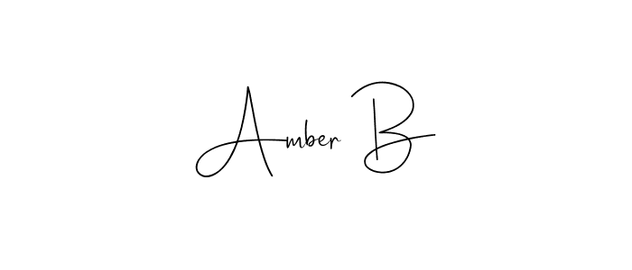 Also we have Amber B name is the best signature style. Create professional handwritten signature collection using Andilay-7BmLP autograph style. Amber B signature style 4 images and pictures png