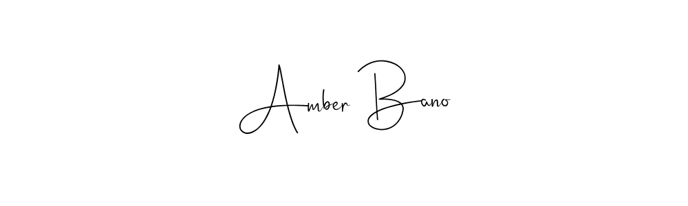 Design your own signature with our free online signature maker. With this signature software, you can create a handwritten (Andilay-7BmLP) signature for name Amber Bano. Amber Bano signature style 4 images and pictures png
