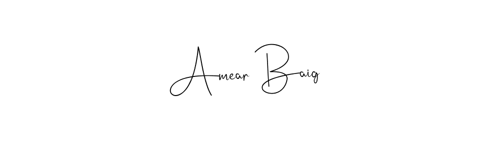 Similarly Andilay-7BmLP is the best handwritten signature design. Signature creator online .You can use it as an online autograph creator for name Amear Baig. Amear Baig signature style 4 images and pictures png