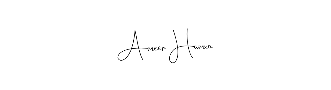 Create a beautiful signature design for name Ameer Hamxa. With this signature (Andilay-7BmLP) fonts, you can make a handwritten signature for free. Ameer Hamxa signature style 4 images and pictures png