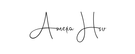 Amelia Hsu stylish signature style. Best Handwritten Sign (Andilay-7BmLP) for my name. Handwritten Signature Collection Ideas for my name Amelia Hsu. Amelia Hsu signature style 4 images and pictures png