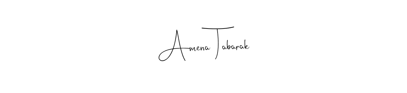 Also You can easily find your signature by using the search form. We will create Amena Tabarak name handwritten signature images for you free of cost using Andilay-7BmLP sign style. Amena Tabarak signature style 4 images and pictures png