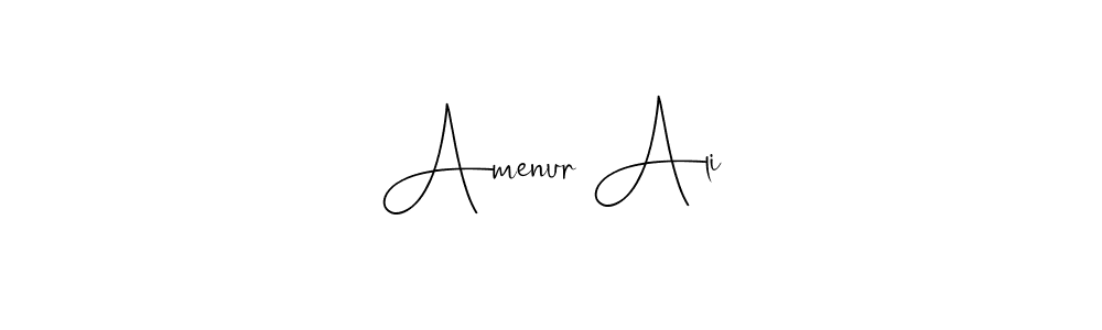 You can use this online signature creator to create a handwritten signature for the name Amenur Ali. This is the best online autograph maker. Amenur Ali signature style 4 images and pictures png