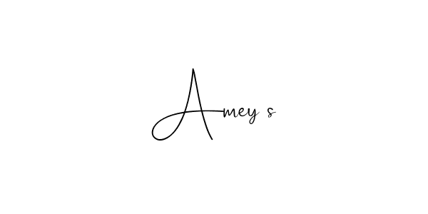 Use a signature maker to create a handwritten signature online. With this signature software, you can design (Andilay-7BmLP) your own signature for name Amey`s. Amey`s signature style 4 images and pictures png