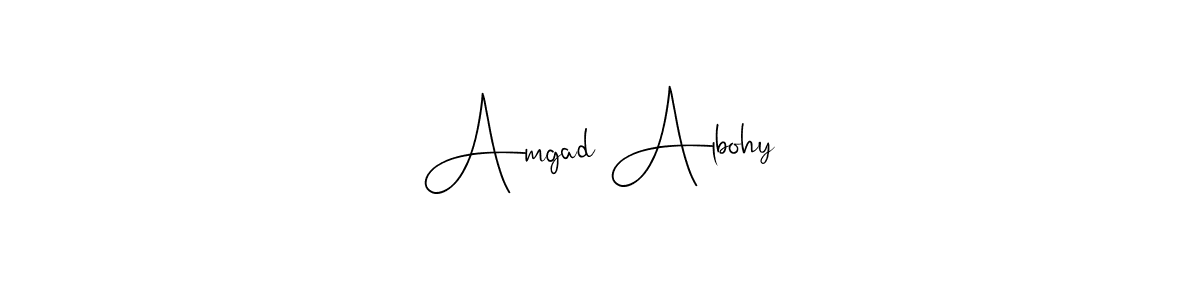 Make a beautiful signature design for name Amgad Albohy. Use this online signature maker to create a handwritten signature for free. Amgad Albohy signature style 4 images and pictures png